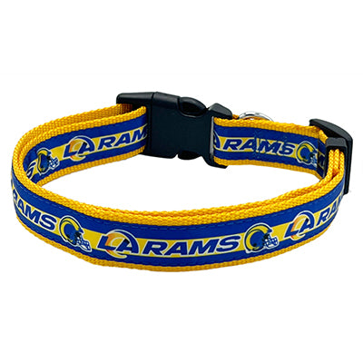 Los Angeles Rams Dog Satin Collar or Leash - 3 Red Rovers