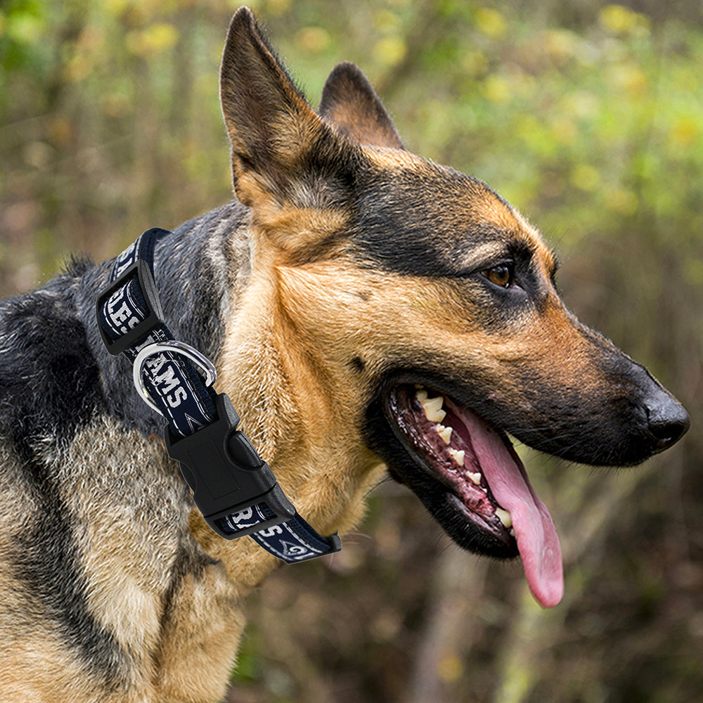 La rams dog top collar