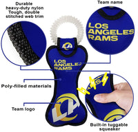 Los Angeles Rams Dental Tug Toys - 3 Red Rovers