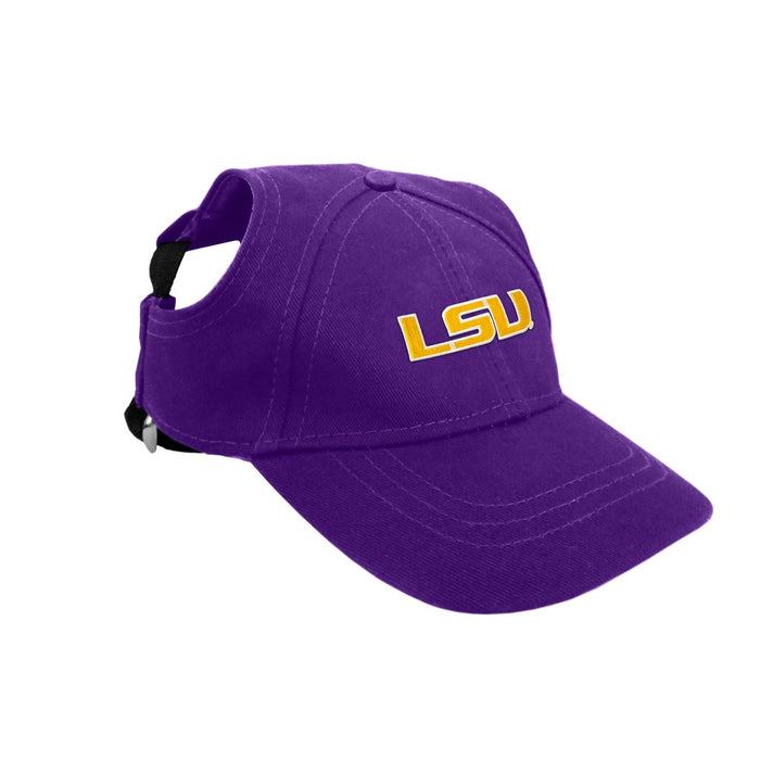 LSU Tigers Pet Baseball Hat - 3 Red Rovers