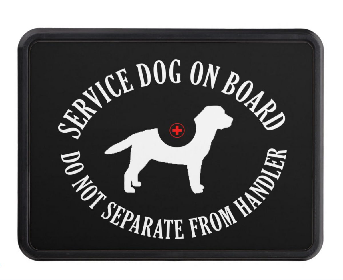Labrador Retriever Service Dog Hitch Cover - 3 Red Rovers