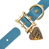 Lady and the Tramp Vegan Leather Collar and Charm - READY TO SHIP - 3 Red Rovers