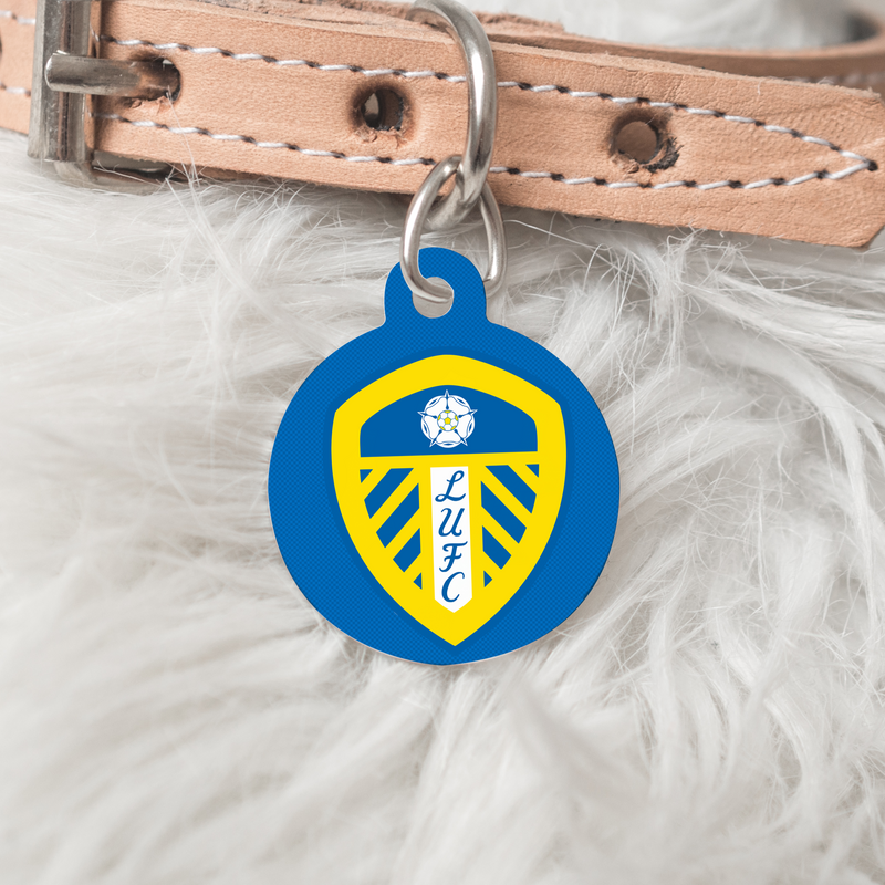 Leeds United FC Handmade Pet ID Tag - 3 Red Rovers