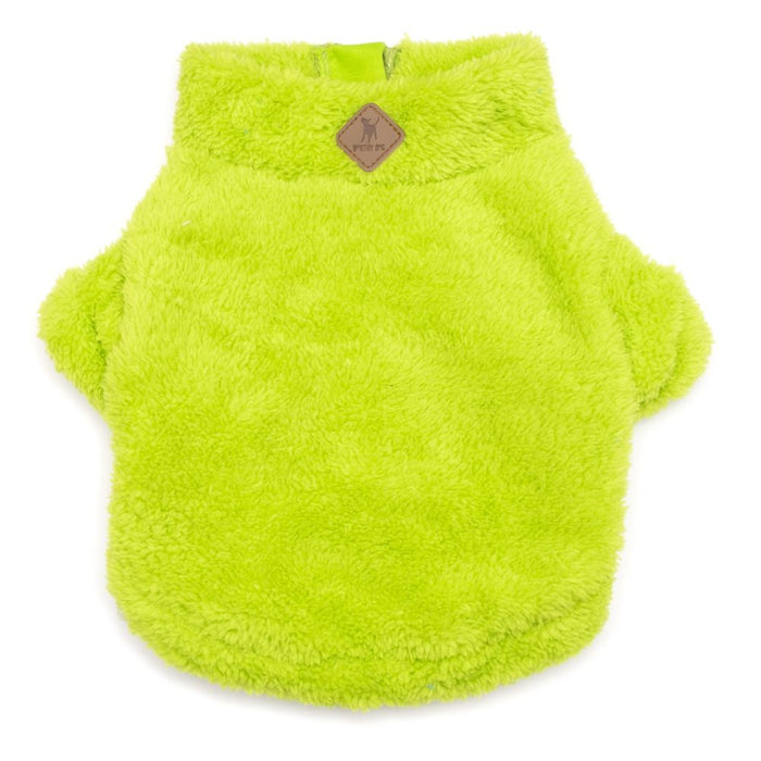 Lime Green Solid Fleece Pullovers - 1/4 Zip Pull - 3 Red Rovers