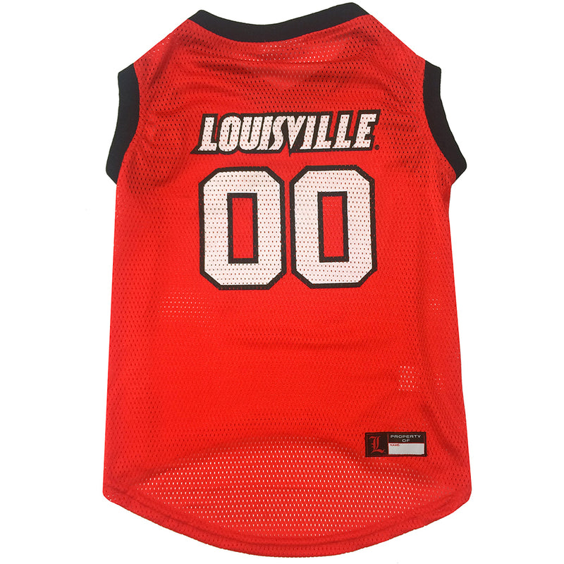 Louisville Cardinals Pet Basketball Jersey - 3 Red Rovers