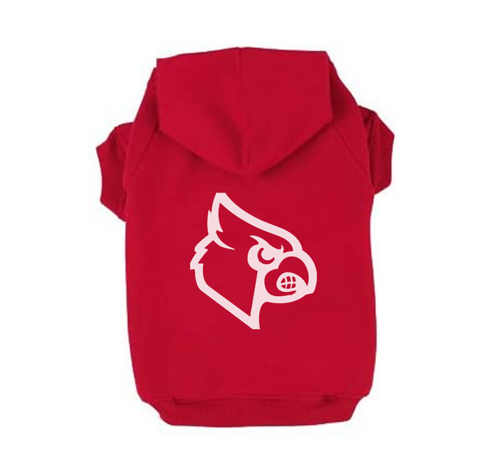 Louisville Cardinals Handmade Pet Hoodies - 3 Red Rovers
