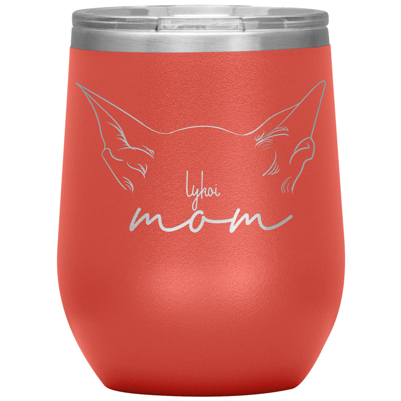 Lykoi Cat Mom Wine Tumbler - 3 Red Rovers