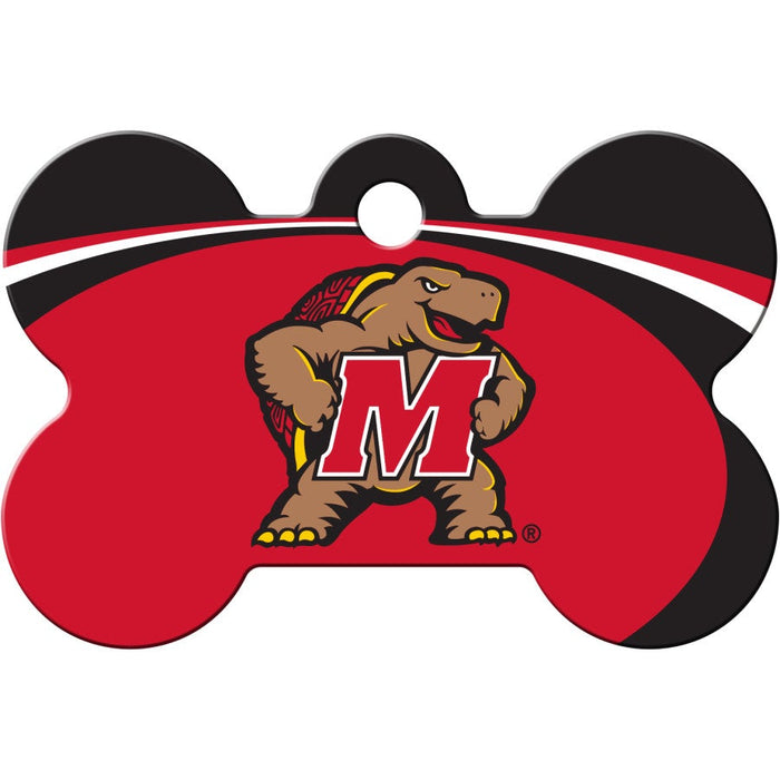 MD Terrapins Pet ID Tag - Bone - 3 Red Rovers