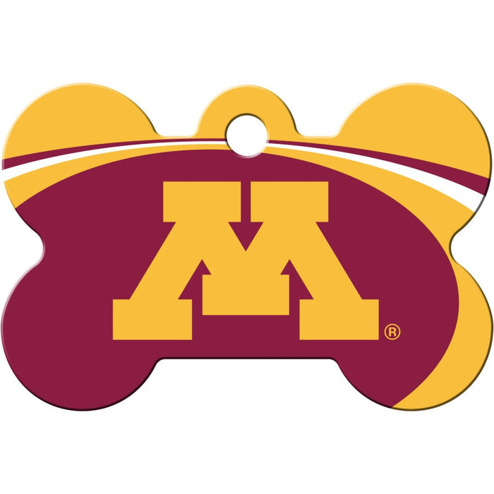 MN Golden Gophers Pet ID Tag - Bone - 3 Red Rovers