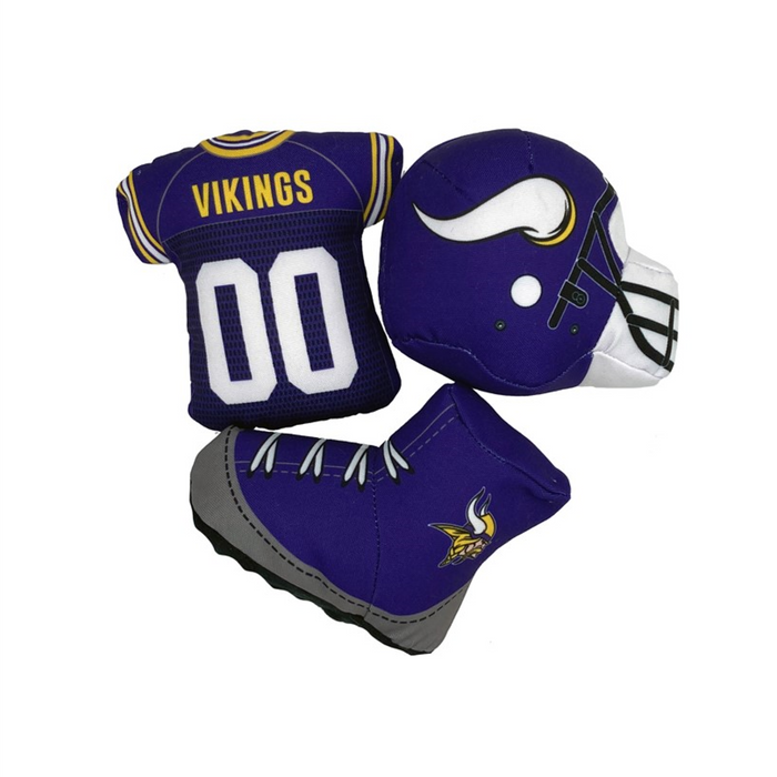 Minnesota Vikings 3-piece Locker Room Toys - 3 Red Rovers