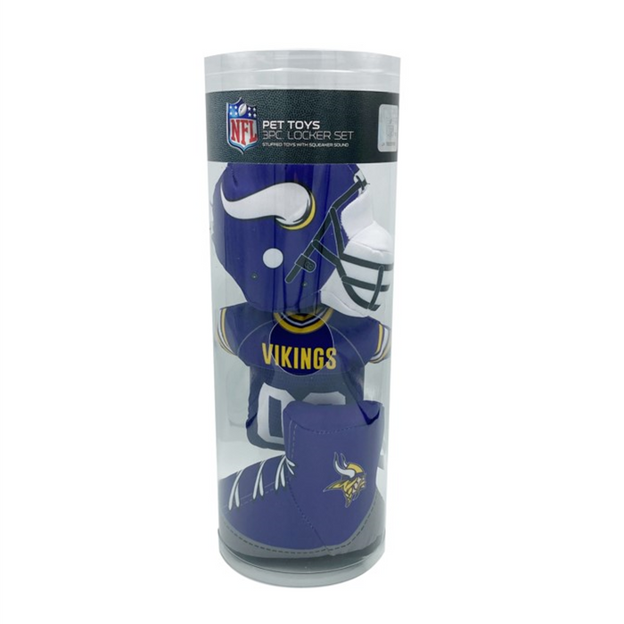 Minnesota Vikings 3-piece Locker Room Toys - 3 Red Rovers