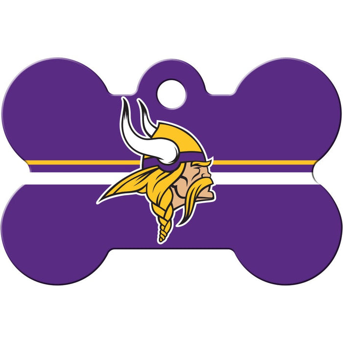 MN Vikings Pet ID Tag - Bone - 3 Red Rovers
