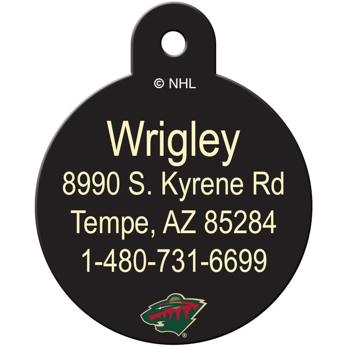 Minnesota Wild Pet ID Tag - 3 Red Rovers