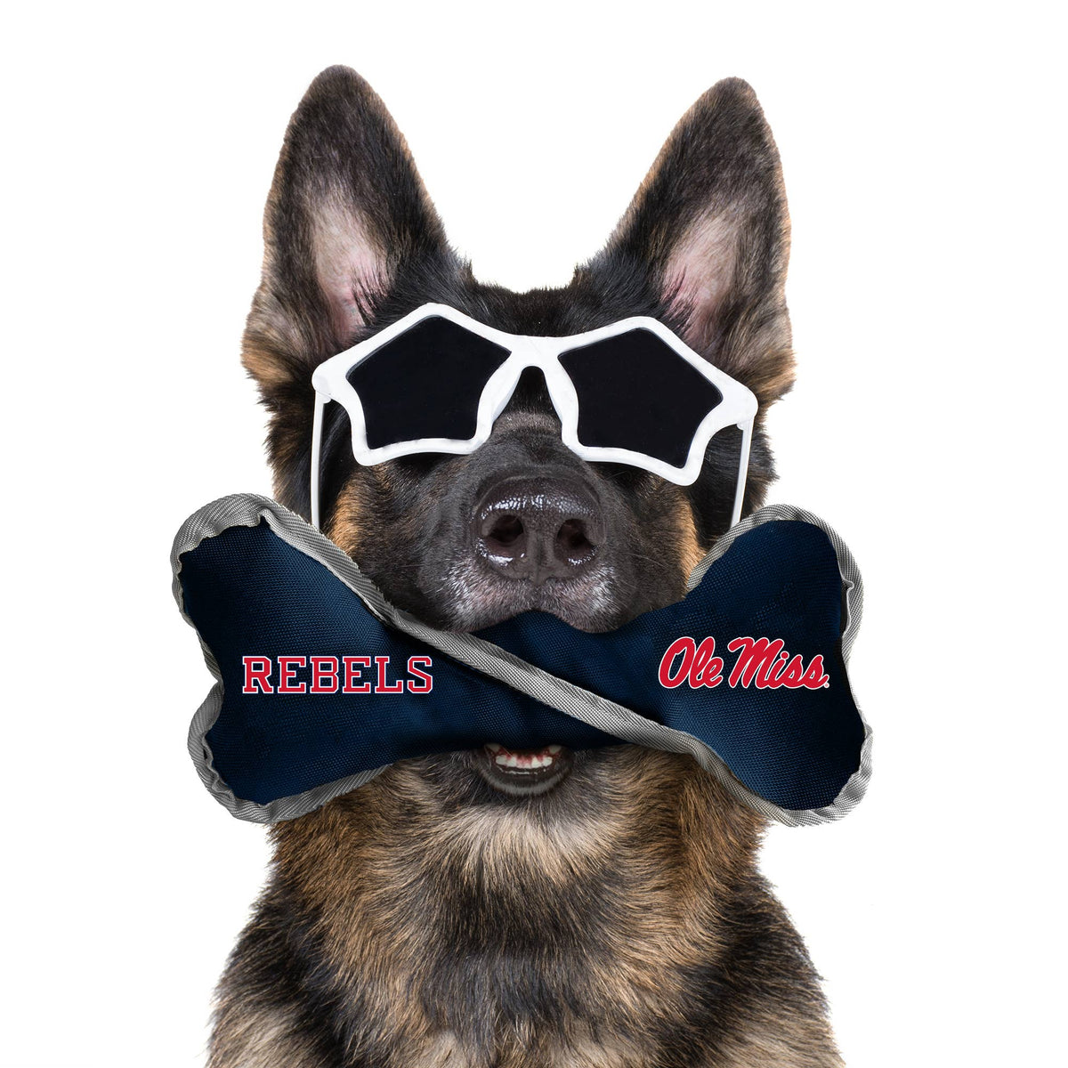 MS Ole Miss Rebels Tug Bone Toys - 3 Red Rovers