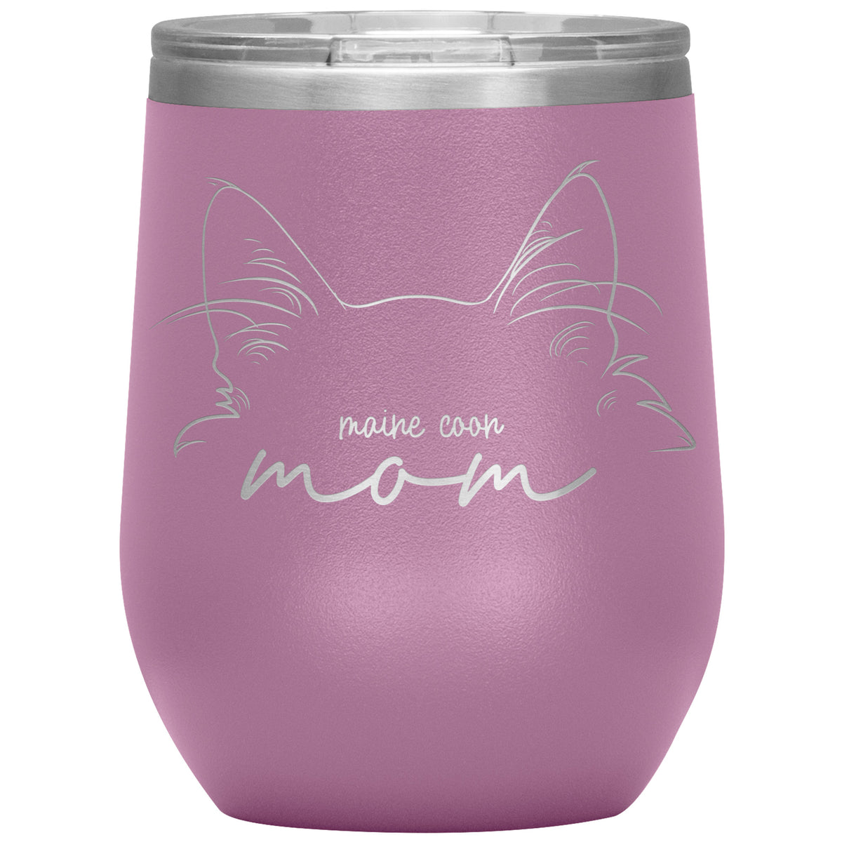 Maine Coon Cat Mom Wine Tumbler - 3 Red Rovers