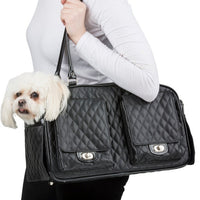 Marlee Black Quilted Carrier - 3 Red Rovers