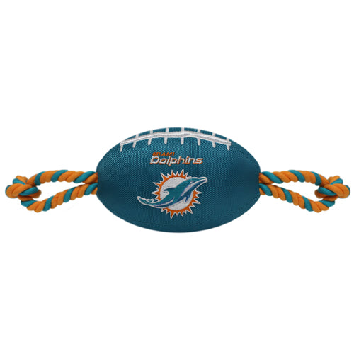 Miami Dolphins Football Rope Toys - 3 Red Rovers