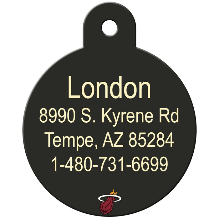 Miami Heat Pet ID Tag - 3 Red Rovers
