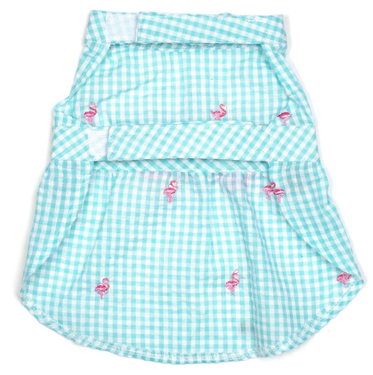 Gingham Flamingo Dress - 3 Red Rovers