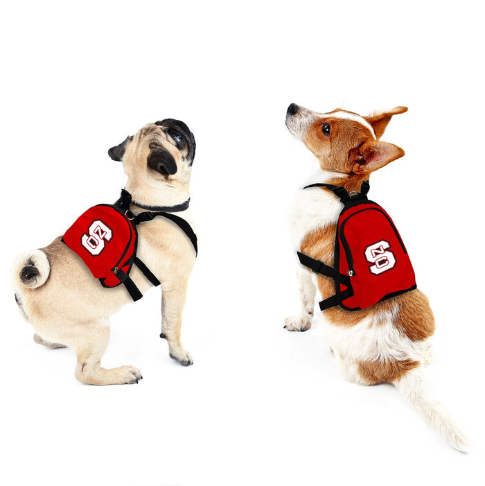 NC State Wolfpack Pet Mini Backpack - 3 Red Rovers