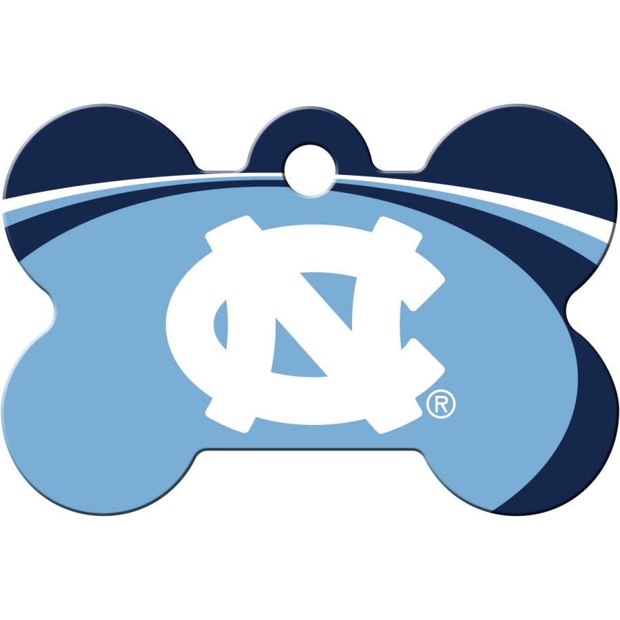NC Tar Heels Pet ID Tag - Bone - 3 Red Rovers