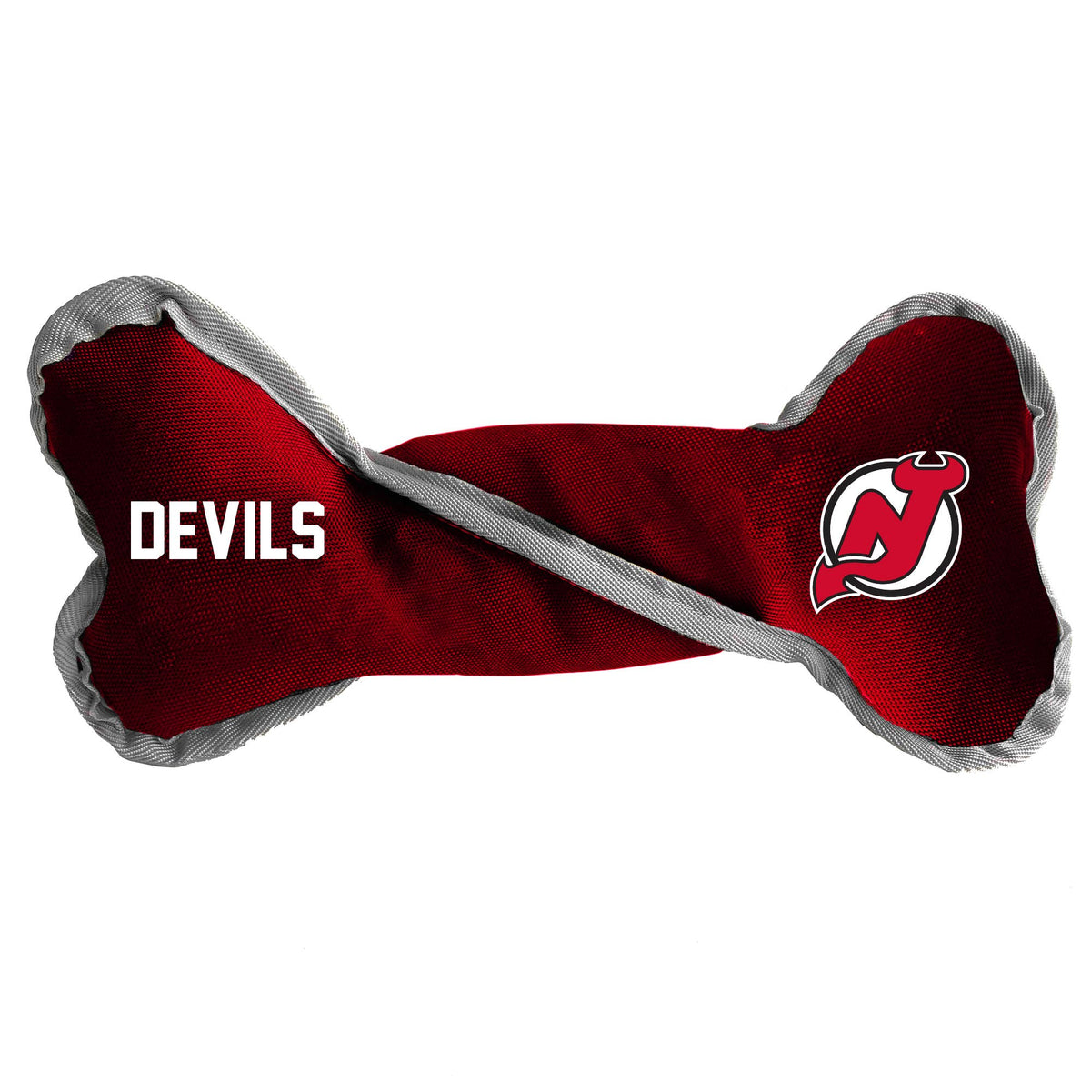 New Jersey Devils Pet Tug Bone - 3 Red Rovers