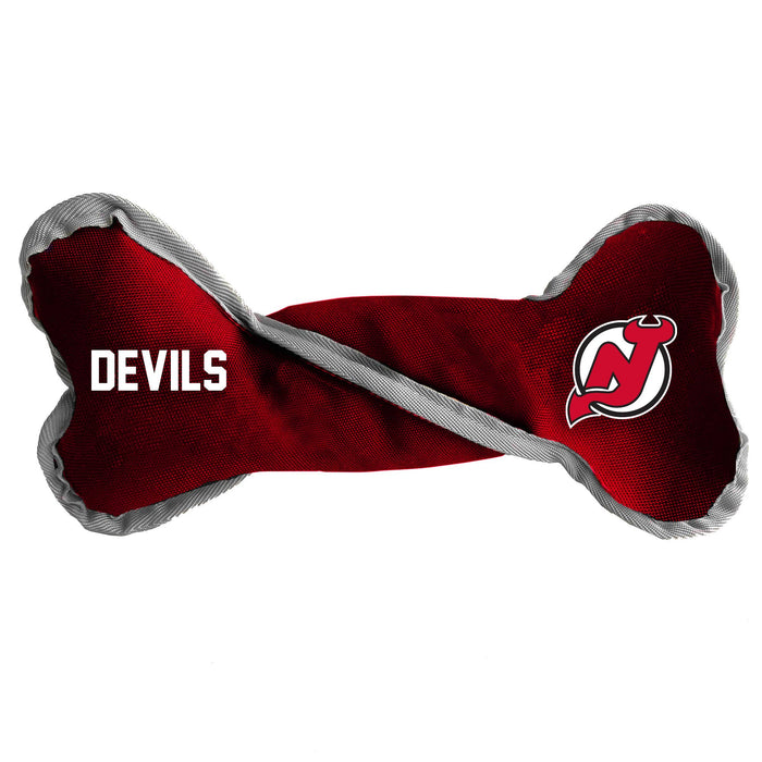 New Jersey Devils Pet Tug Bone - 3 Red Rovers