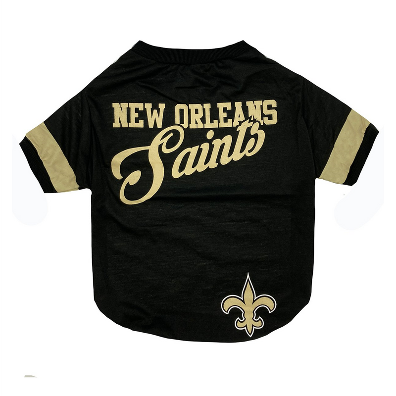 New Orleans Saints Stripe Tee Shirt - 3 Red Rovers