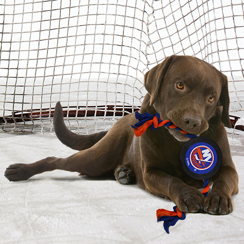 New York Islanders Puck Rope Toys - 3 Red Rovers