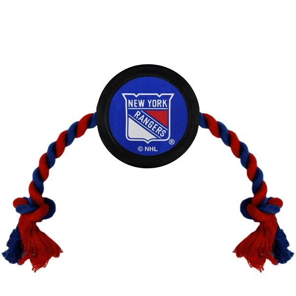 New York Rangers Puck Rope Toys - 3 Red Rovers