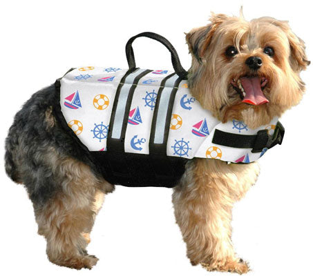 Paws Aboard Nautical Pet Life Vest - 3 Red Rovers
