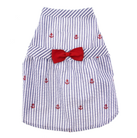 Navy Striped Anchor Dress - 3 Red Rovers