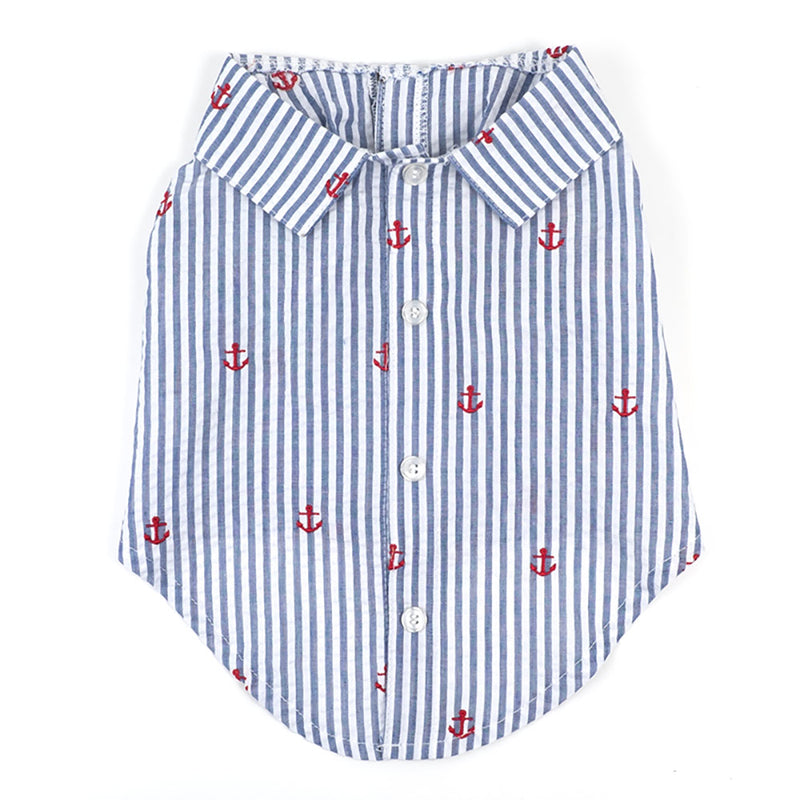 Navy Striped Anchor Shirt - 3 Red Rovers