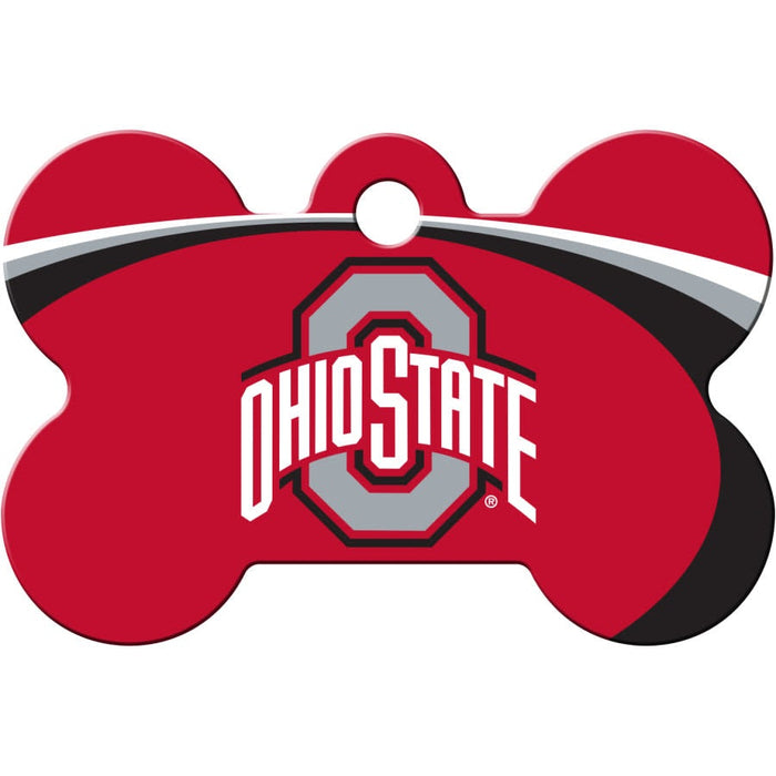 OH State Buckeyes Pet ID Tag - Bone - 3 Red Rovers