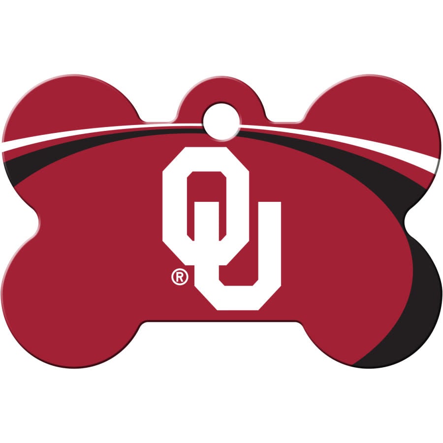OK Sooners Pet ID Tag - Bone - 3 Red Rovers
