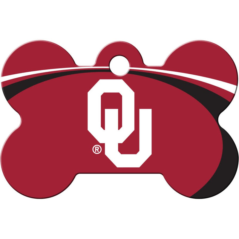 OK Sooners Pet ID Tag - Bone - 3 Red Rovers