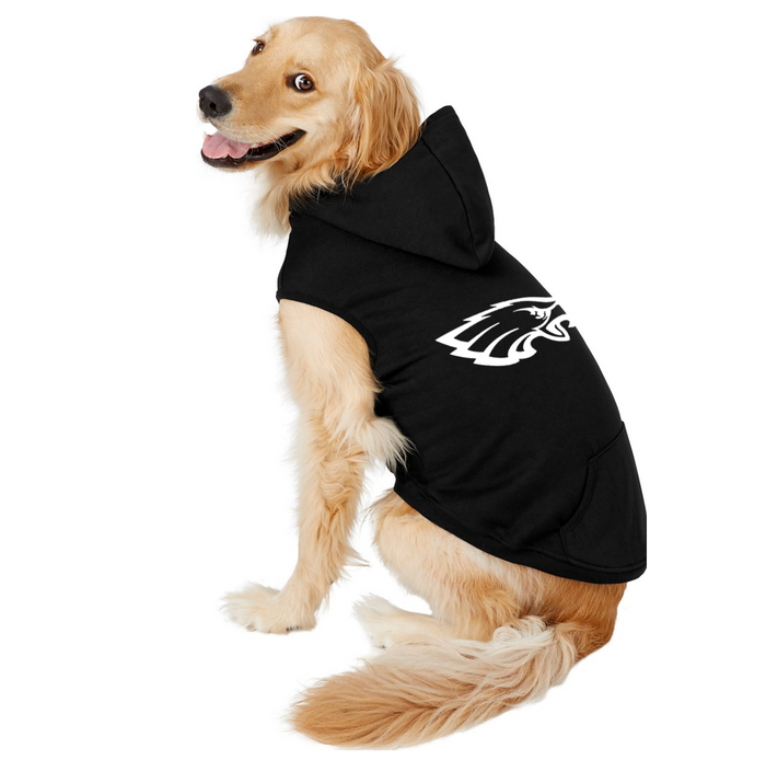 Philadelphia eagles dog hoodie hotsell
