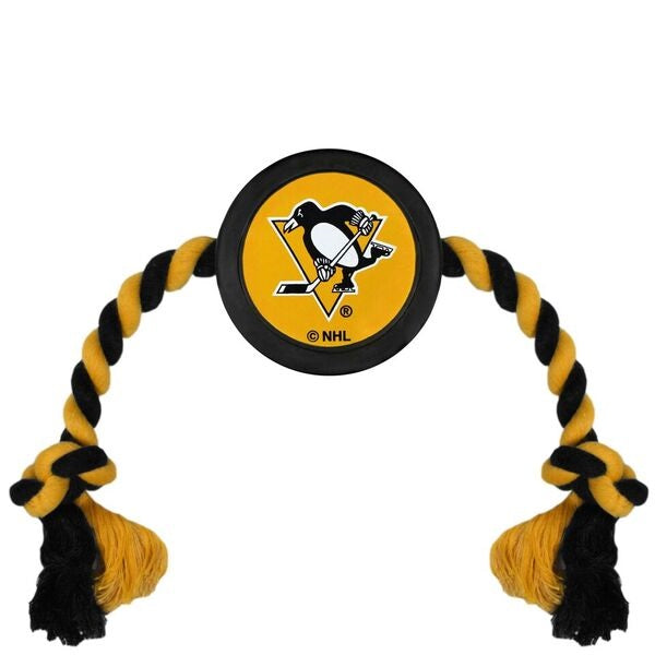 Pittsburgh Penguins Puck Rope Toys - 3 Red Rovers