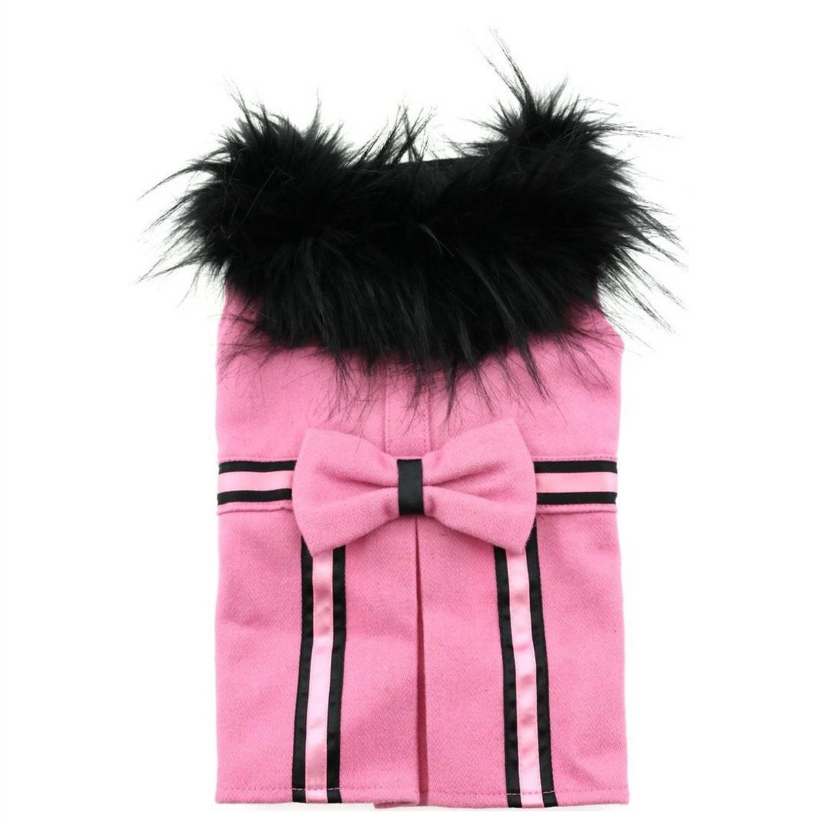 Pink Wool and Fur Harness Jacket - 3 Red Rovers