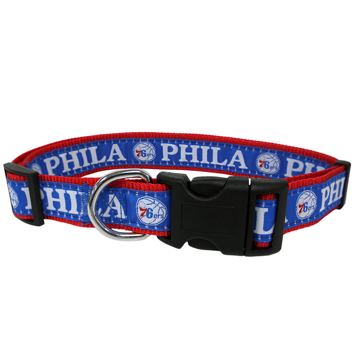 Philadelphia 76ers Dog Collar and Leash - 3 Red Rovers