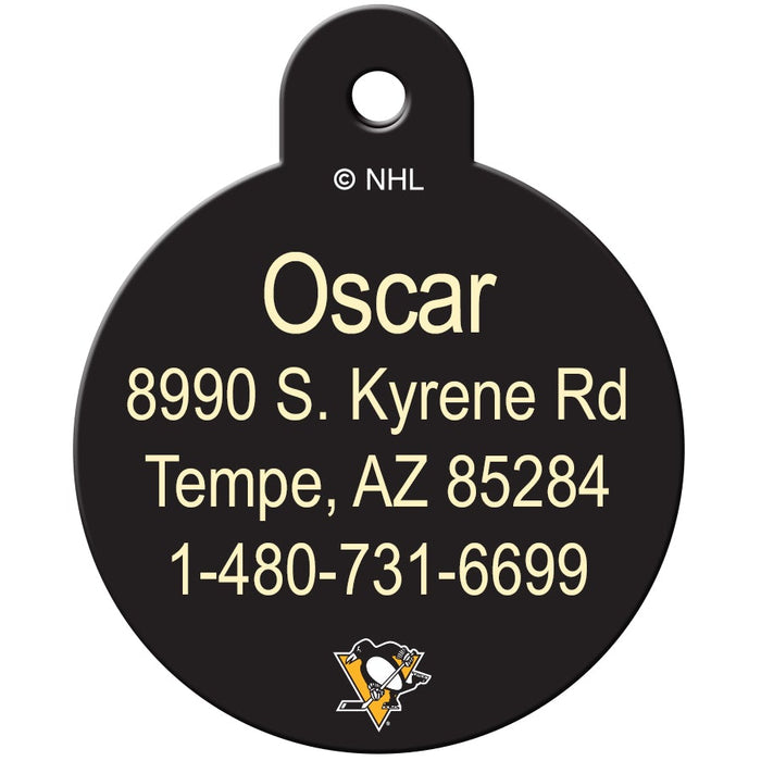 Pittsburgh Penguins Pet ID Tag - 3 Red Rovers