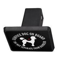 Poodle Service Dog Hitch Cover - 3 Red Rovers