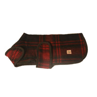 Red and Black Plaid Pet Blanket Coat - 3 Red Rovers