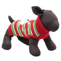 Red/Green Stripe Santa Roll Sweater - 3 Red Rovers