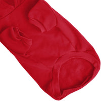 Solid Handmade Pet Hoodies - Red - 3 Red Rovers