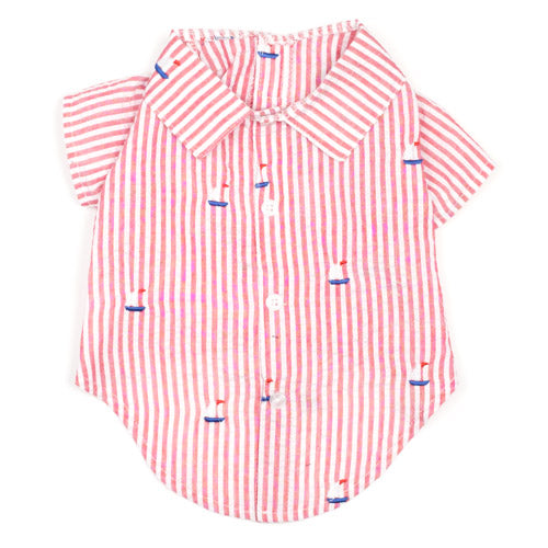 Red Striped Sailboat Shirt - 3 Red Rovers
