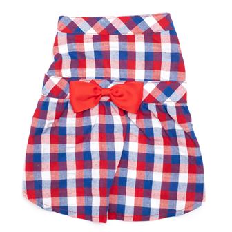 Red White & Blue Check Dress - 3 Red Rovers