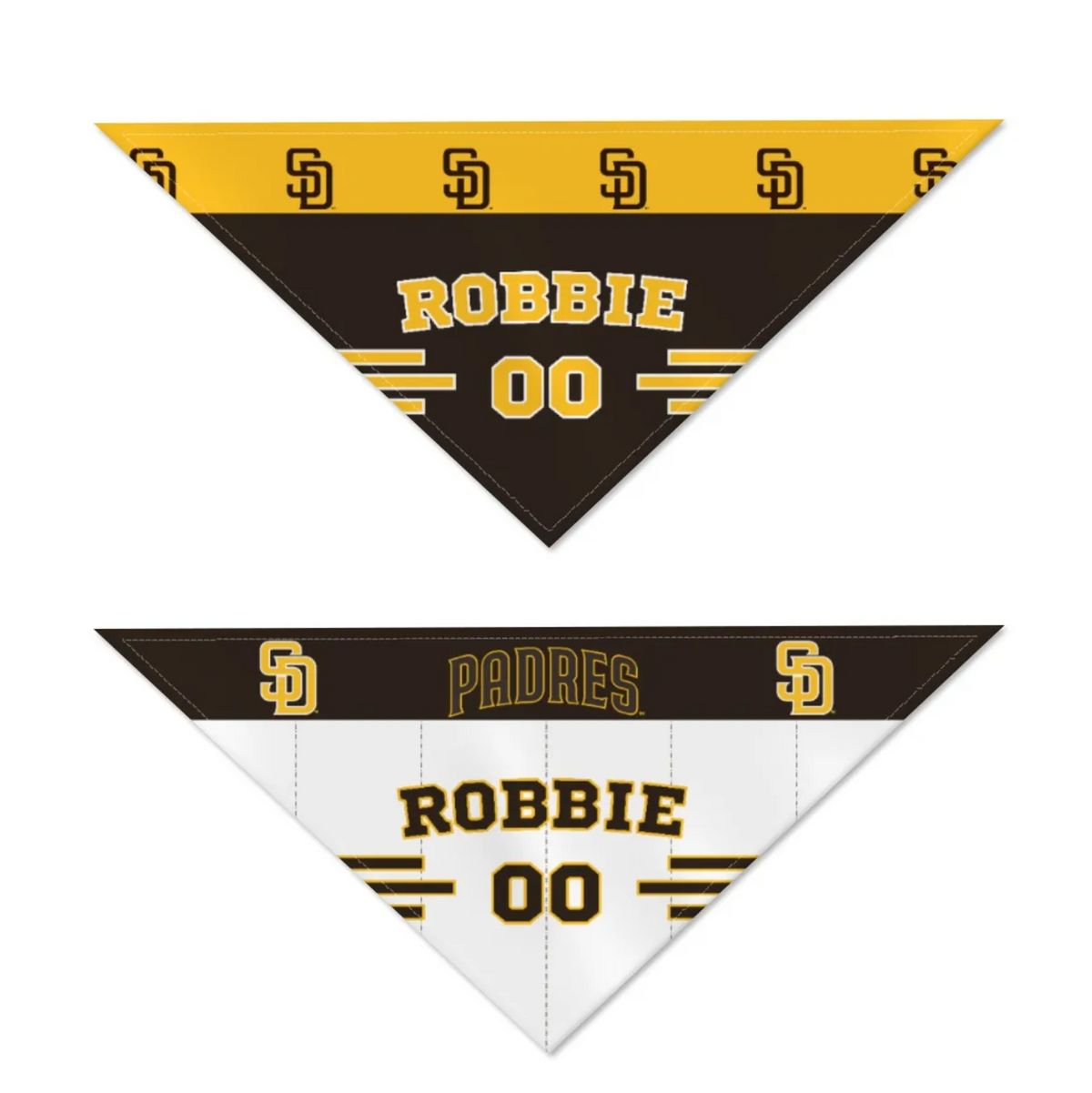 San Diego Padres Home/Road Personalized Reversible Bandana - 3 Red Rovers