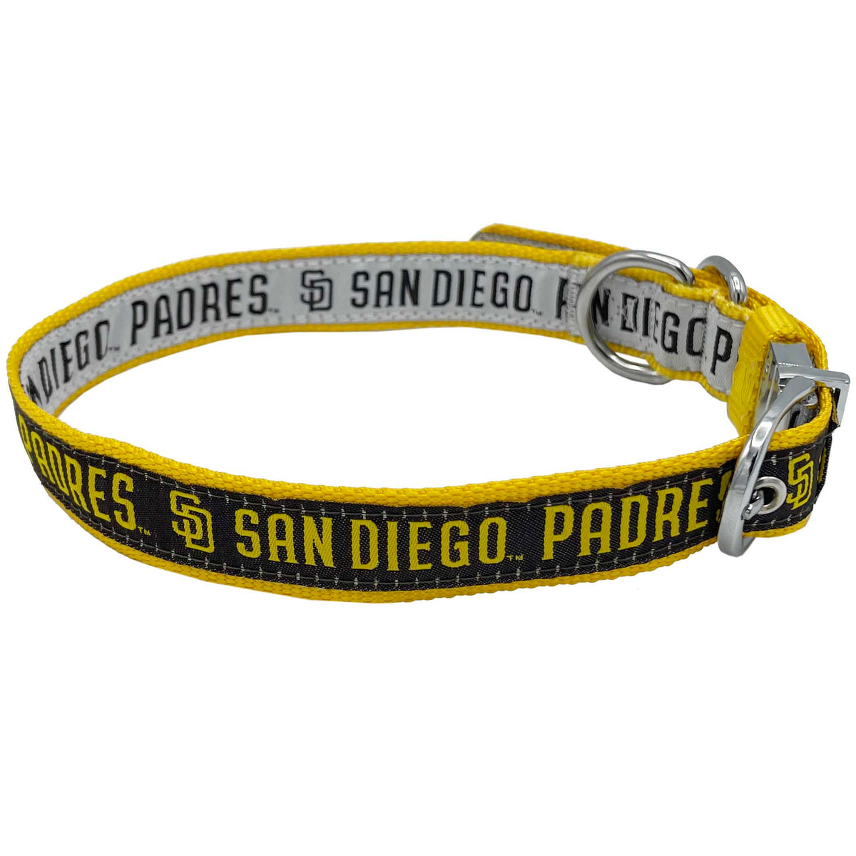 San Diego Padres Reversible Dog Collar - 3 Red Rovers