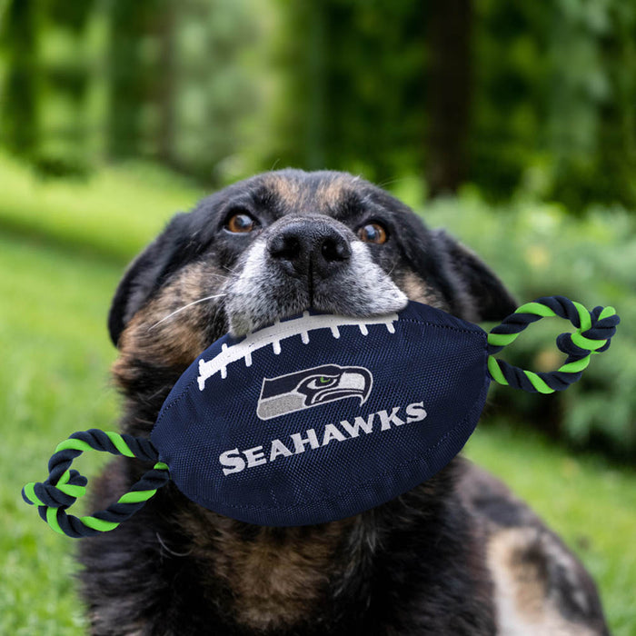 Seattle Seahawks Football Rope Toys - 3 Red Rovers